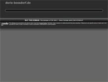 Tablet Screenshot of doris-bossdorf.de
